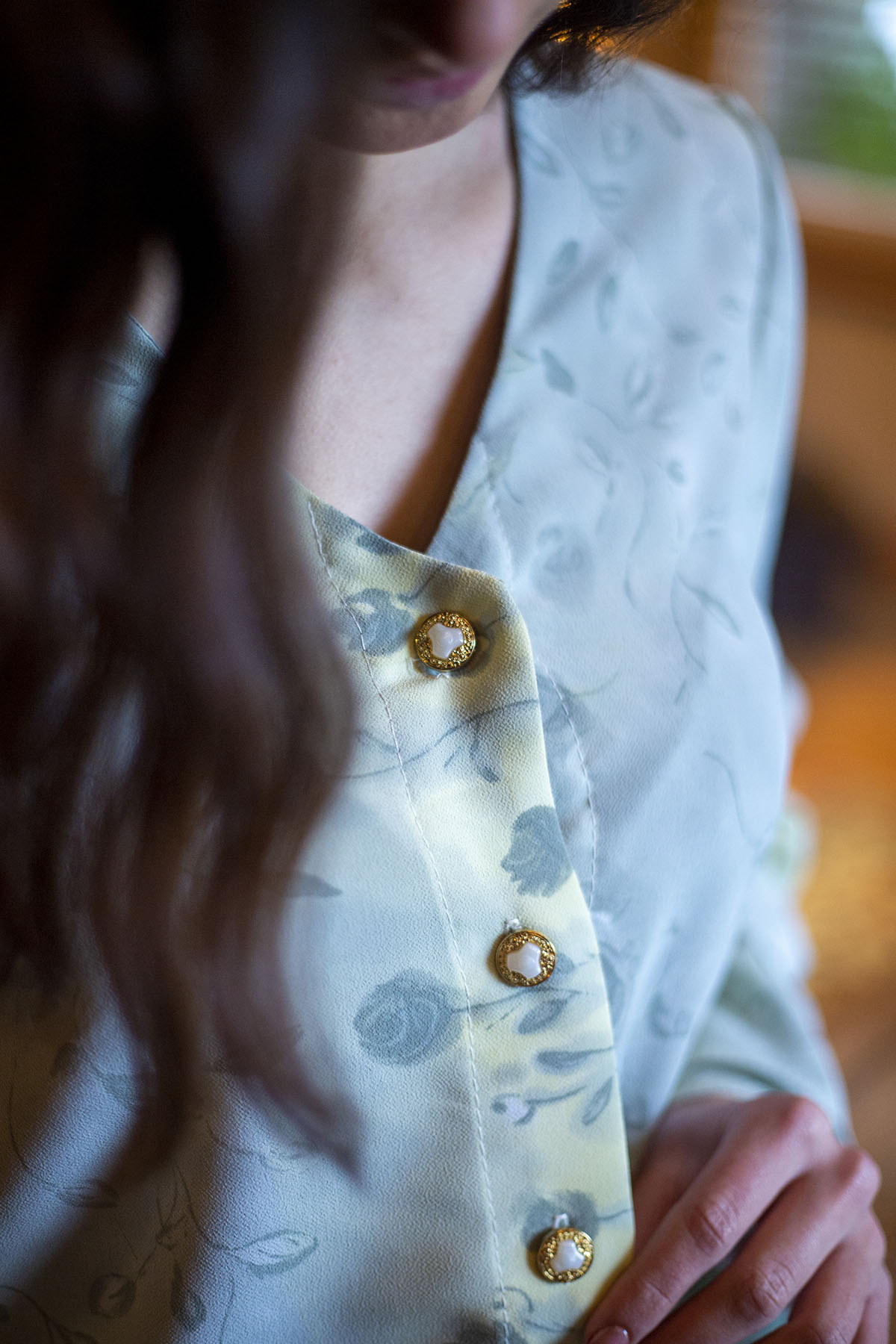 Blusa Vintage Floral Bluse - Imagen 8